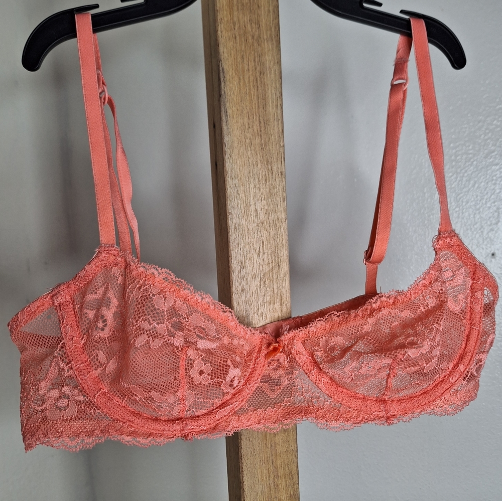 3/$15 Flirtitude Orange Lace Bra